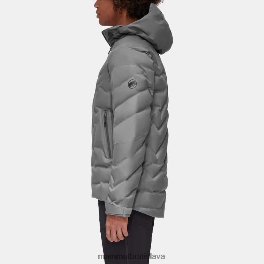 sk Mammut oblečenie muži Photics hs termo bunda s kapucňou titán T4LB6J42