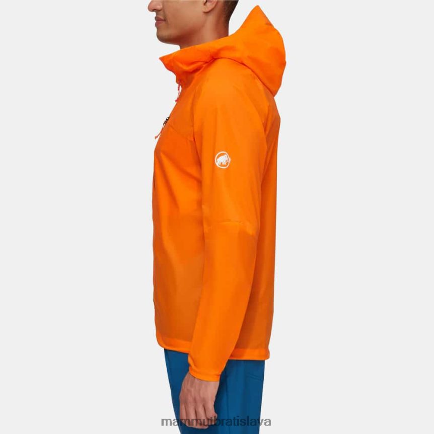 sk Mammut oblečenie muži aenergy wb bunda s kapucňou tmavá mandarínka T4LB6J633