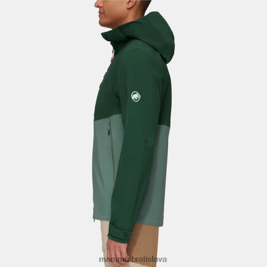 sk Mammut oblečenie muži alt guide hs bunda s kapucňou tmavé jadeitové drevo T4LB6J698