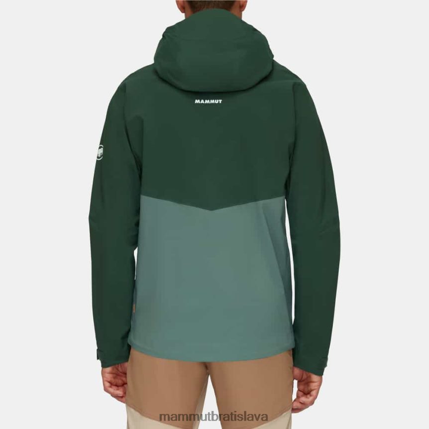sk Mammut oblečenie muži alt guide hs bunda s kapucňou tmavé jadeitové drevo T4LB6J698