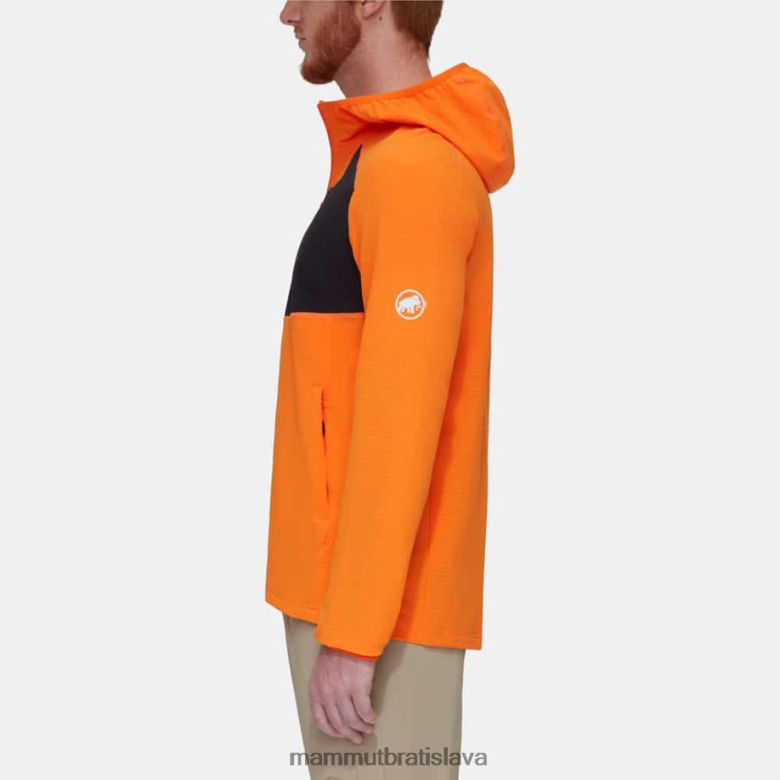 sk Mammut oblečenie muži bunda madris light ml s kapucňou tmavá mandarínka T4LB6J648