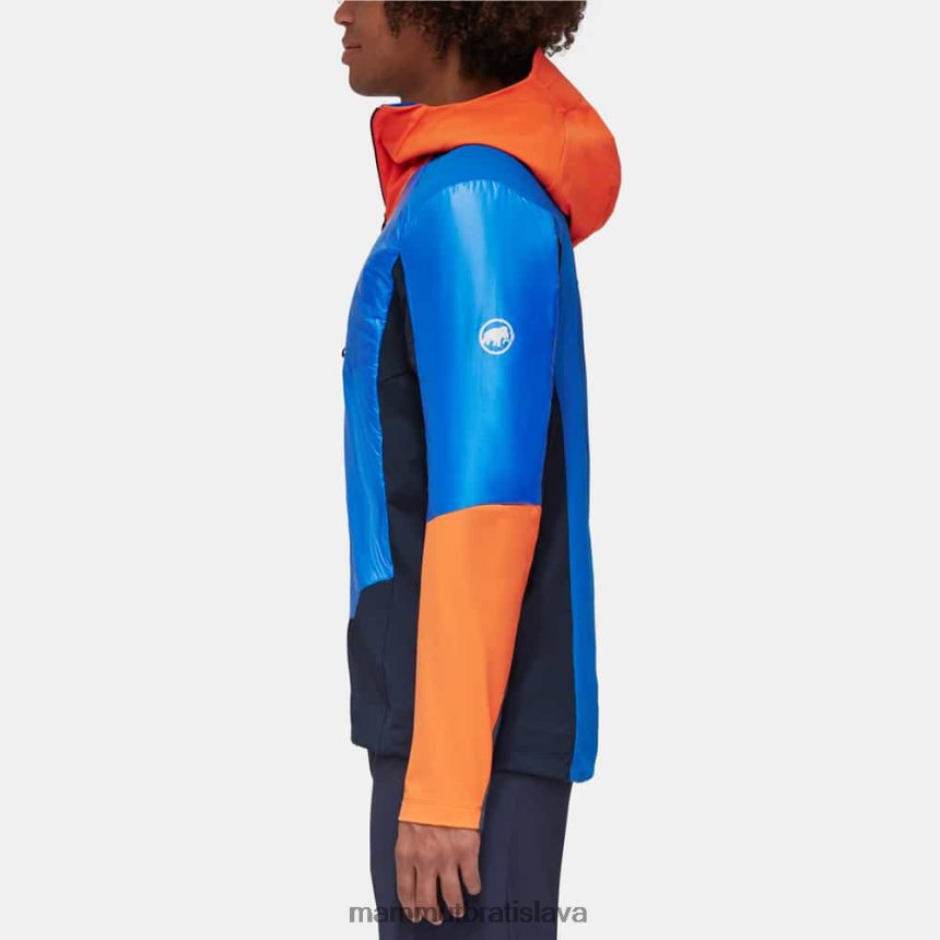 sk Mammut oblečenie muži eisfeld tak hybridná bunda s kapucňou azurit-noc T4LB6J28