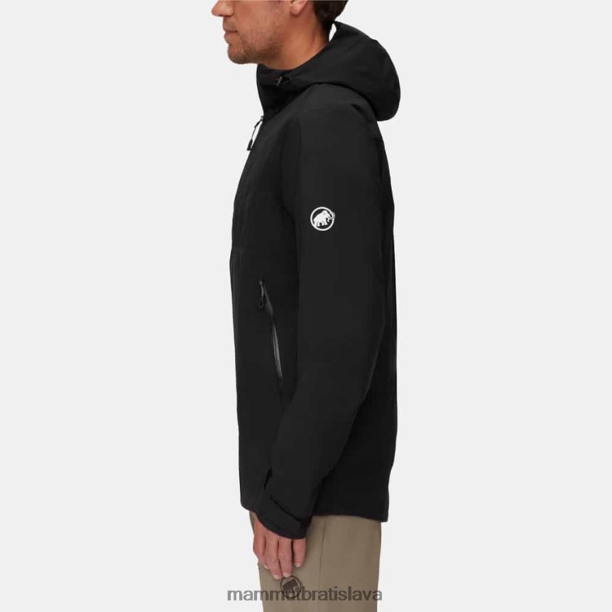 sk Mammut oblečenie muži sprostredkovať prehliadku s bundou s kapucňou čierna T4LB6J748
