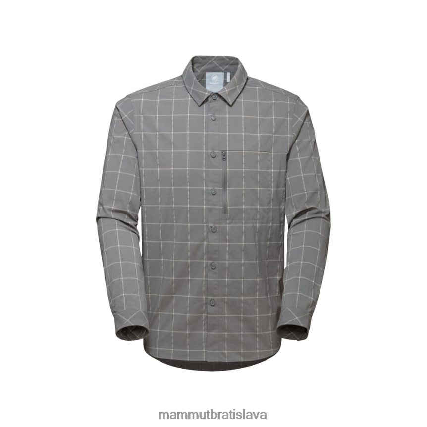 sk Mammut oblečenie muži horská košeľa s dlhým rukávom titán-granit T4LB6J211