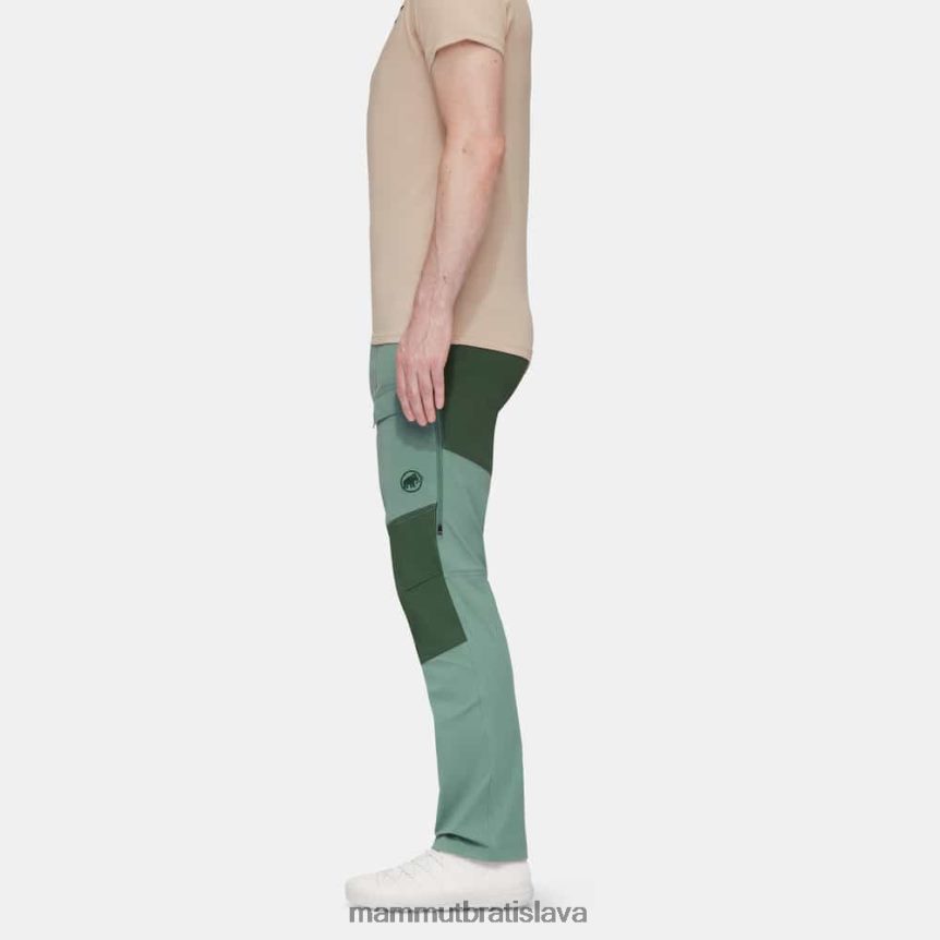 sk Mammut oblečenie muži zinal hybridné nohavice tmavé jadeitové drevo T4LB6J971