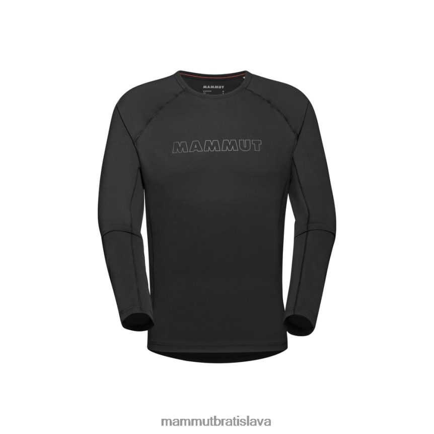 sk Mammut oblečenie muži logo selun fl s dlhým rukávom čierna T4LB6J143