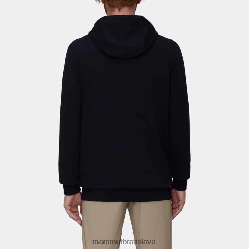 sk Mammut oblečenie muži logo s kapucňou ml čierno-korenistý T4LB6J260