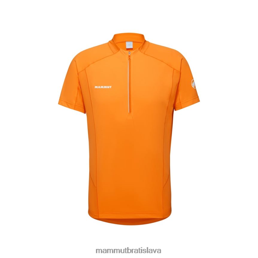 sk Mammut oblečenie muži aenergy fl tričko s polovičným zipsom mandarinka-tmava mandarinka T4LB6J852