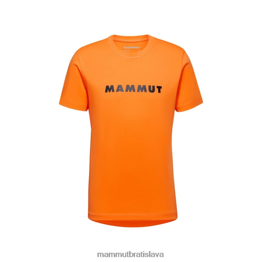 sk Mammut oblečenie muži jadrové logo na tričku tmavá mandarínka T4LB6J173