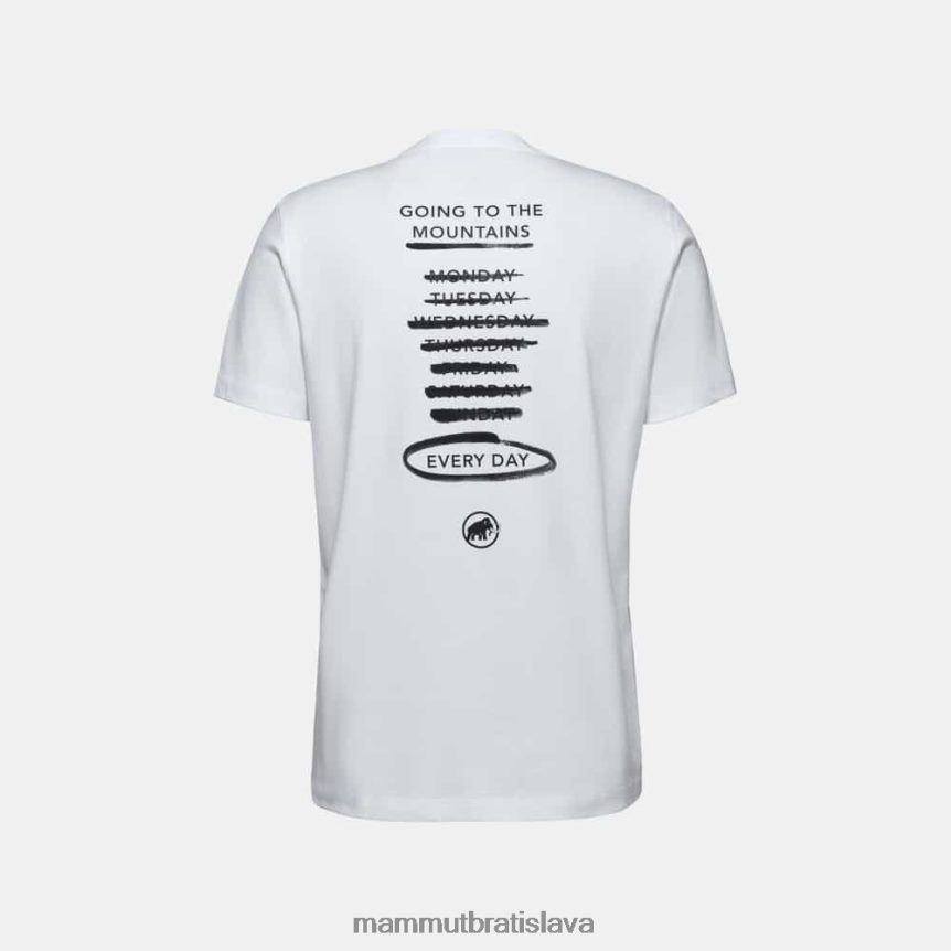 sk Mammut oblečenie muži jadrové tričko každý deň biely T4LB6J814