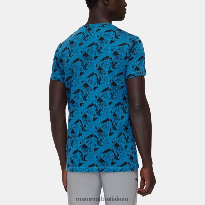 sk Mammut oblečenie muži massone t-shirt lezecká scéna hlboká ľadovo čierna T4LB6J1108