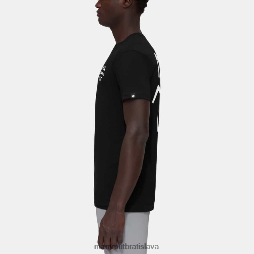 sk Mammut oblečenie muži nápis na tričku massone čierna T4LB6J110