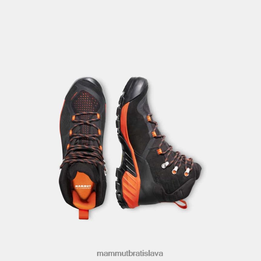 sk Mammut obuv muži sapuen high gtx čierno horúca červená T4LB6J1206