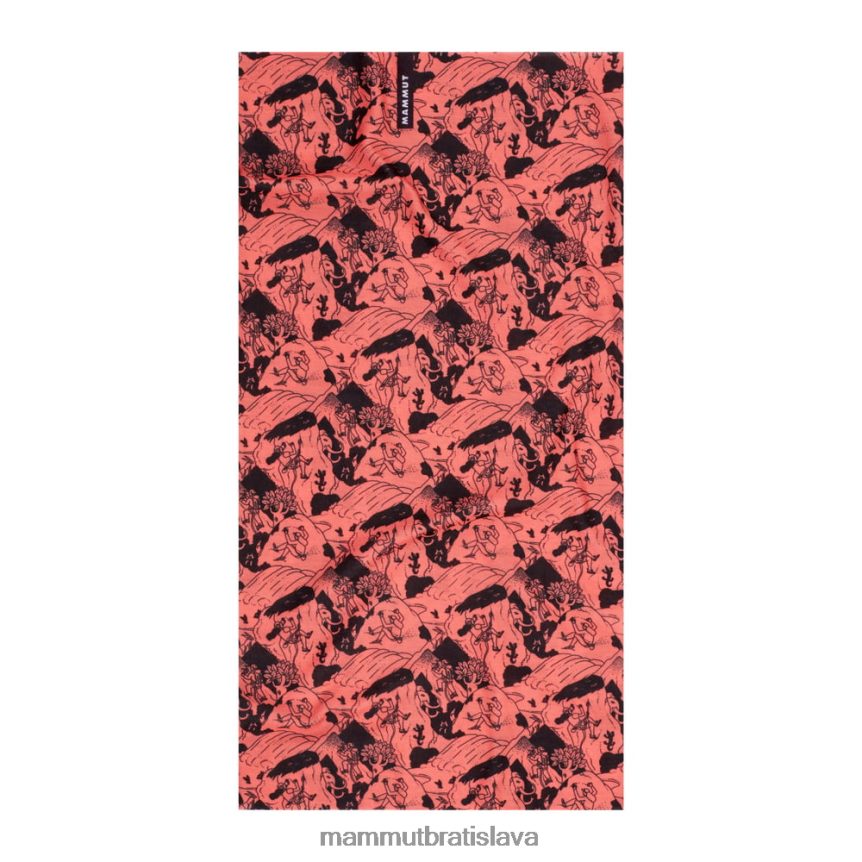 sk Mammut príslušenstvo unisex lezecká scéna na krk gamaše lososovo-čierna T4LB6J303