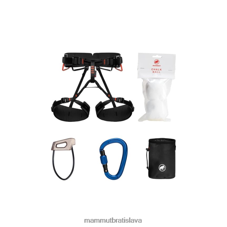 sk Mammut zariadení unisex 4 šmykľavka lezecká sada čierna neutrálny T4LB6J440