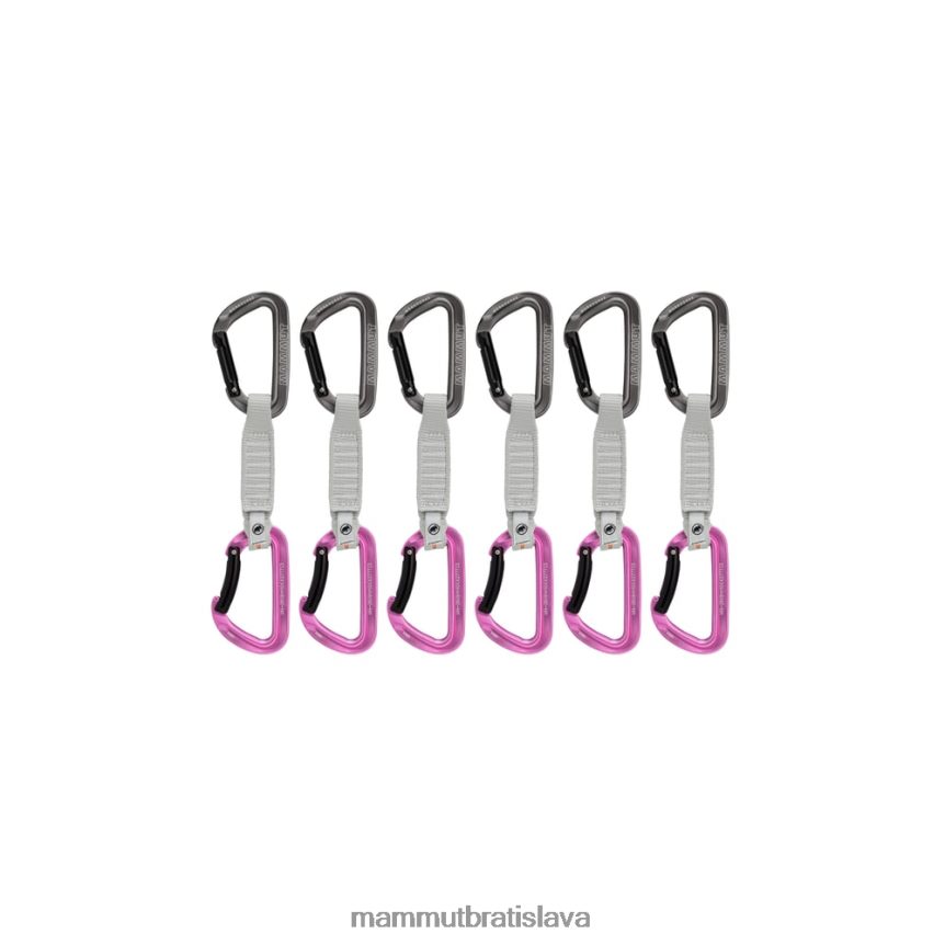 sk Mammut zariadení unisex Zámok pracant 12 cm 6-balenie rýchloťahov sivo-ružová T4LB6J1364