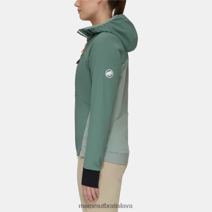 sk Mammut oblečenie ženy aenergy so hybridná bunda s kapucňou tmavý nefrit T4LB6J34