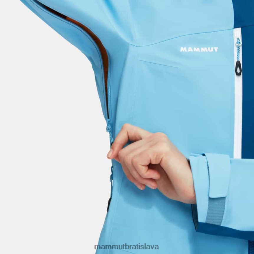 sk Mammut oblečenie ženy taiss hs bunda s kapucňou chladný modrý hlboký ľad T4LB6J725
