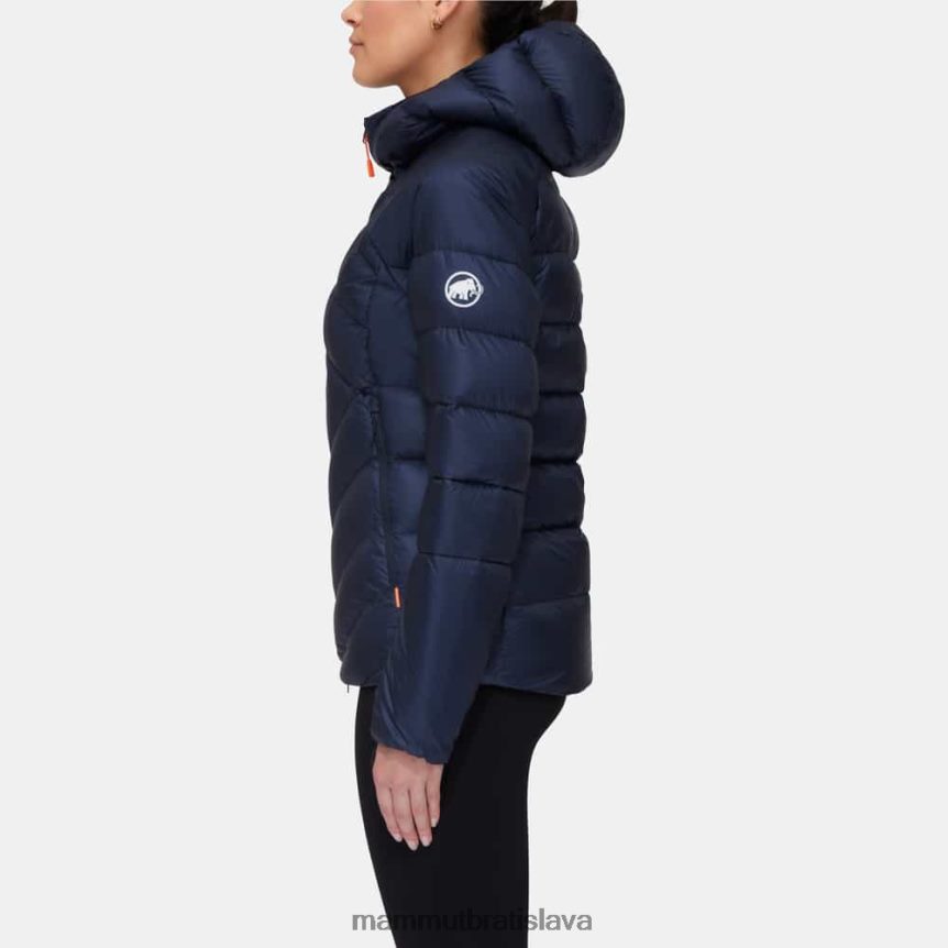 sk Mammut oblečenie ženy taiss v bunde s kapucňou morská čierna T4LB6J690