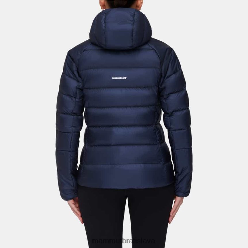 sk Mammut oblečenie ženy taiss v bunde s kapucňou morská čierna T4LB6J690