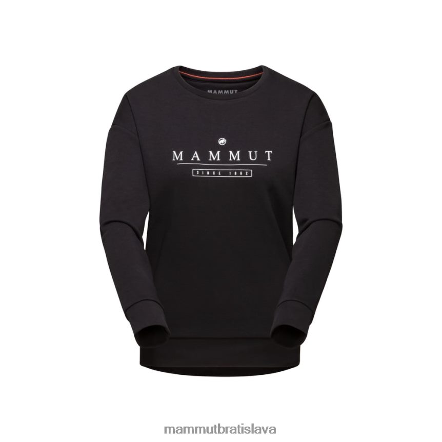 sk Mammut oblečenie ženy logo core ml crew na krku čierna T4LB6J1033