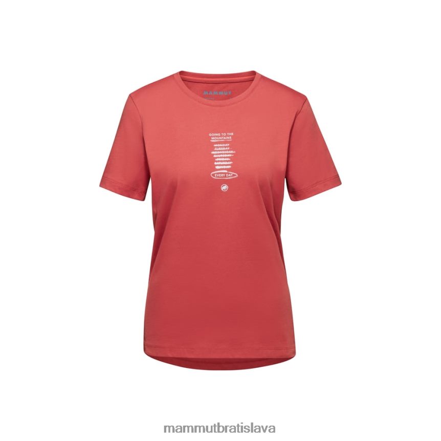 sk Mammut oblečenie ženy jadrové tričko každý deň terakota T4LB6J1099