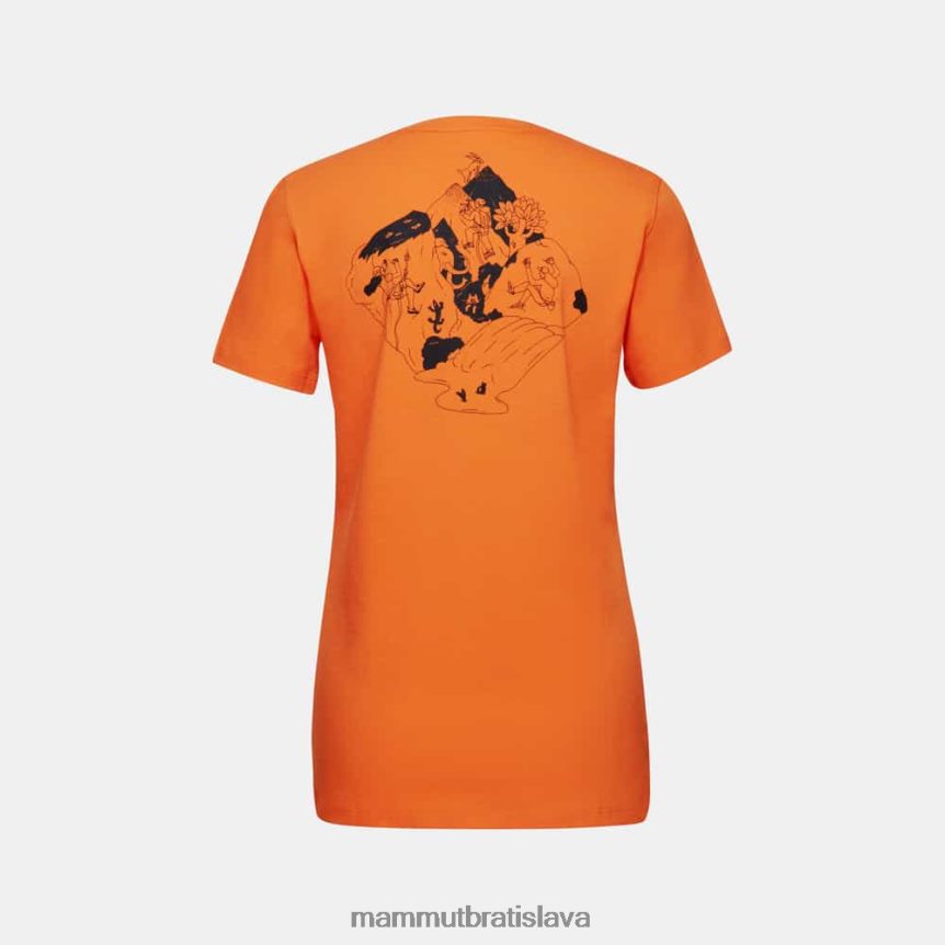 sk Mammut oblečenie ženy massone t-shirt crag tmavá mandarínka T4LB6J1090