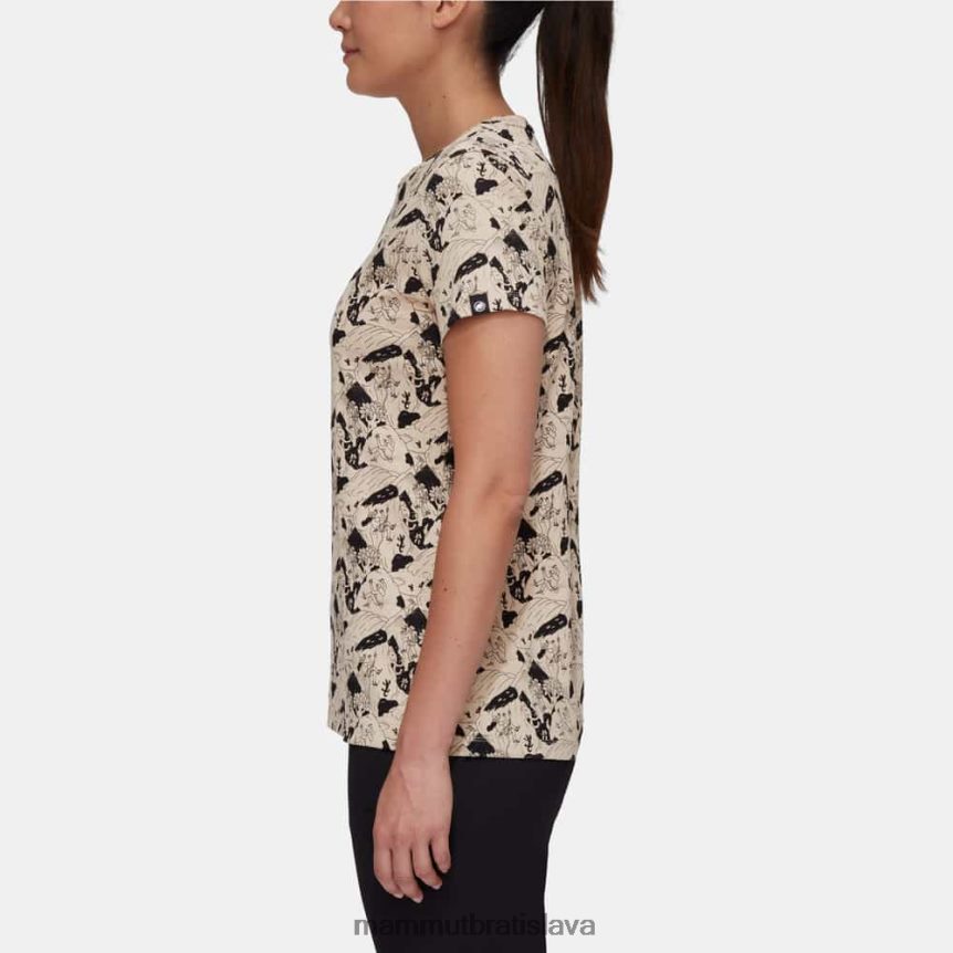 sk Mammut oblečenie ženy massone t-shirt lezecká scéna savana-čierna T4LB6J1107