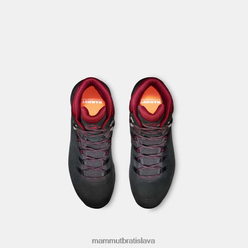 sk Mammut obuv ženy nova iv mid gtx čierno-krvavo červená T4LB6J355