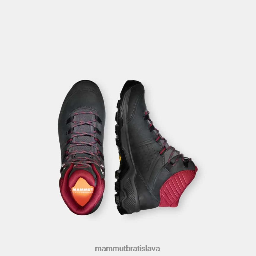 sk Mammut obuv ženy nova iv mid gtx čierno-krvavo červená T4LB6J355